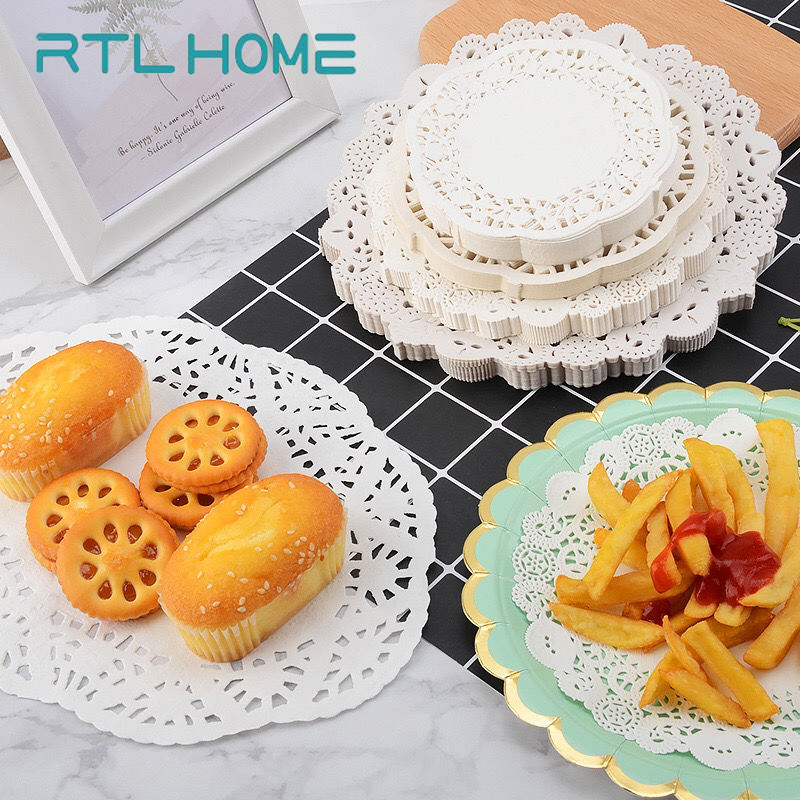 Jual RTL Kertas Renda Bulat Oval Doyleys Paper Kertas Baking Paper Alas ...