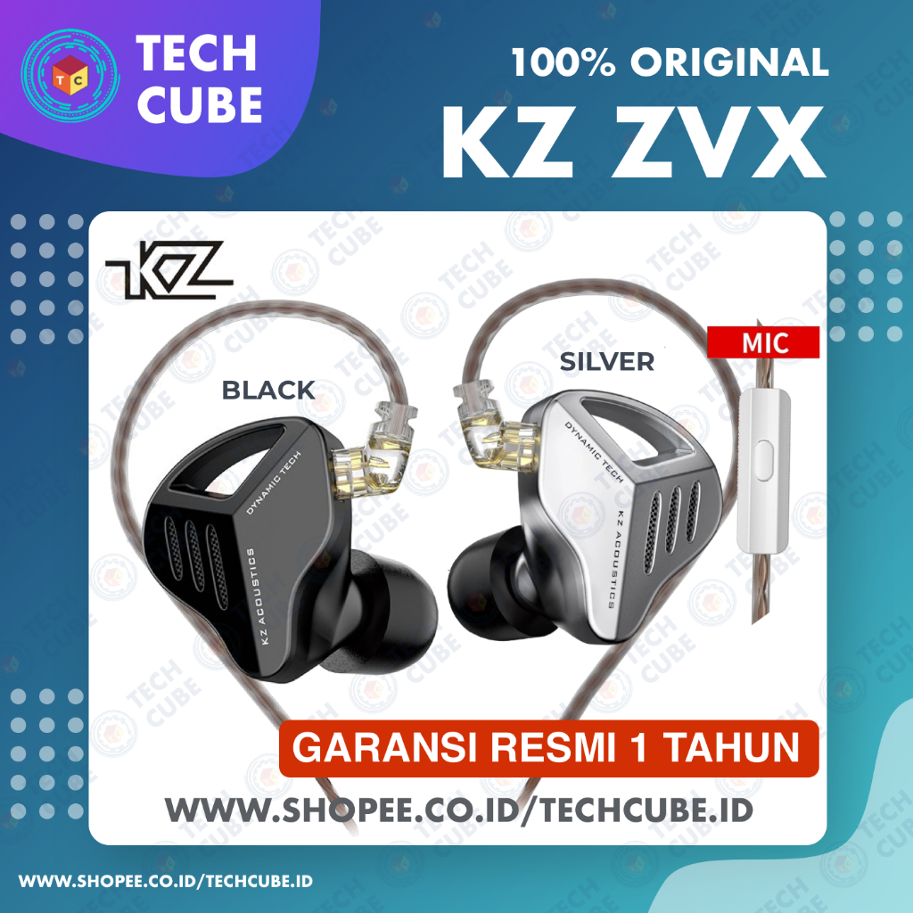 Jual KZ ZVX with MIC In Ear Monitor Earphone Headset Bass Alt DQ6S ZEX ...