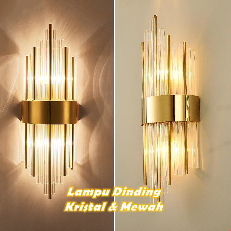 Jual Lampu Dinding Kristal LED Minimalis Lampu Hias Dinding Kristal ...