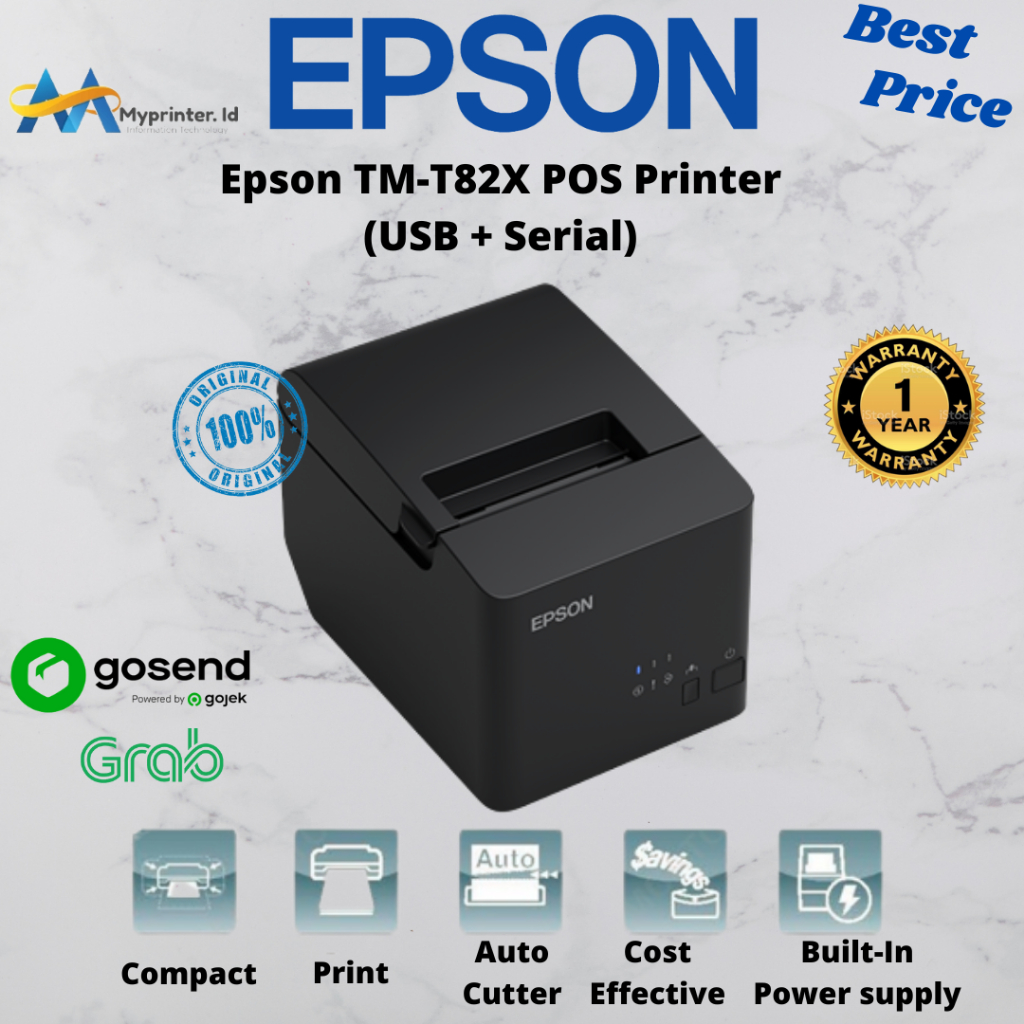 Jual Epson Tm T82x Pos Printer Usb Serial Shopee Indonesia 7628