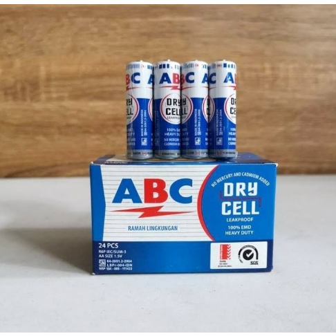 Jual ABC Baterai AA A2 BIRU 1 Dus Isi 24 Pcs - Batu Baterai Original ...