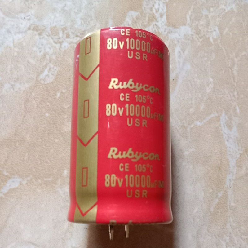 Jual Elko Rubycon Merah original USR 10000uf/80v | Shopee Indonesia
