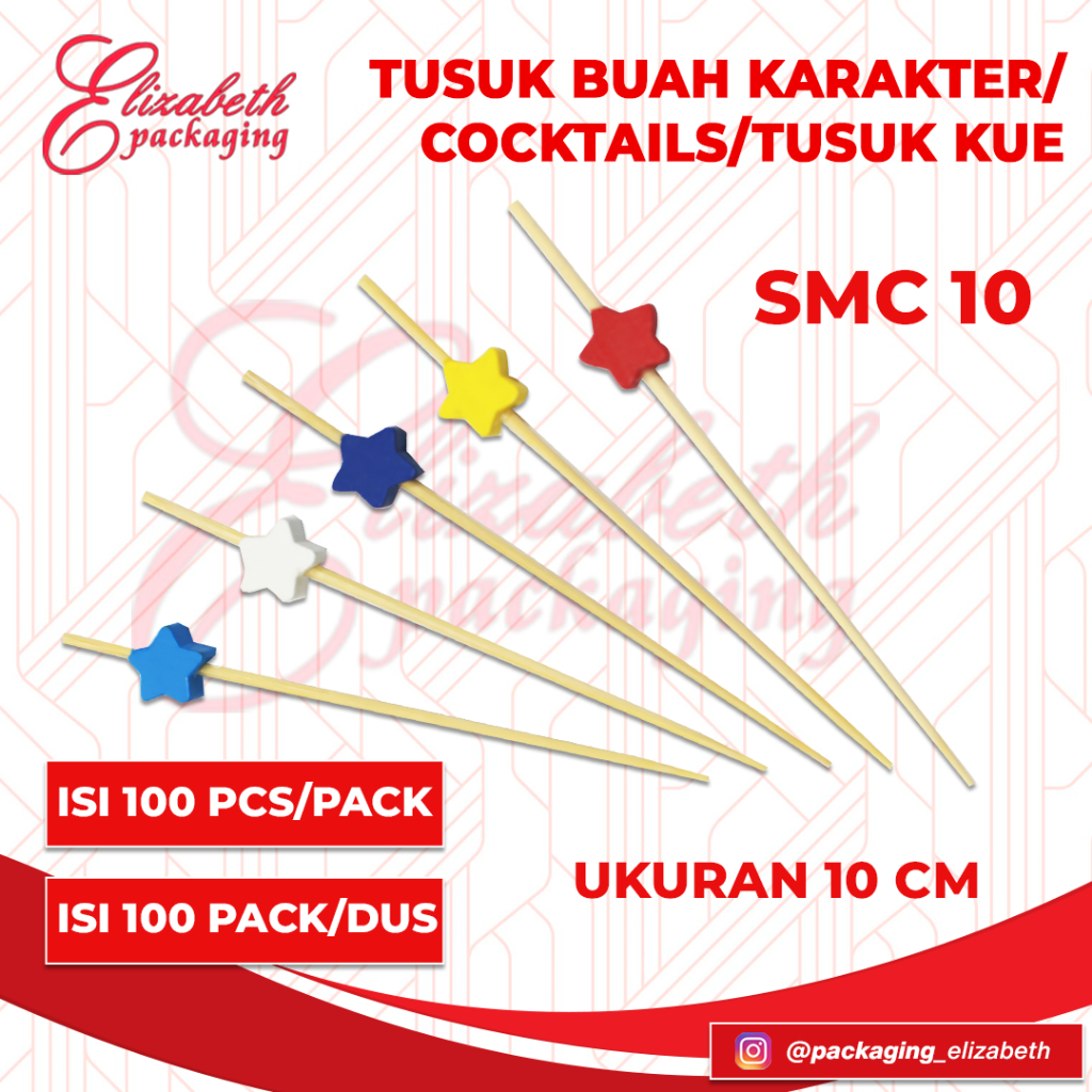 Jual Tusuk Buah Karakter/Cocktails/Tusuk Kue Unik | Shopee Indonesia