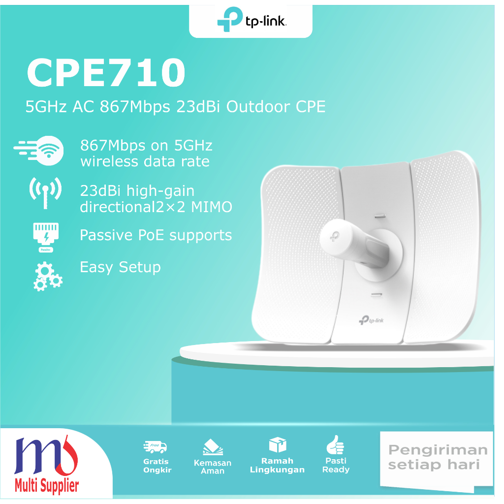 Jual TP-Link CPE710 5GHz AC 867Mbps 23dBi Outdoor CPE | Shopee Indonesia