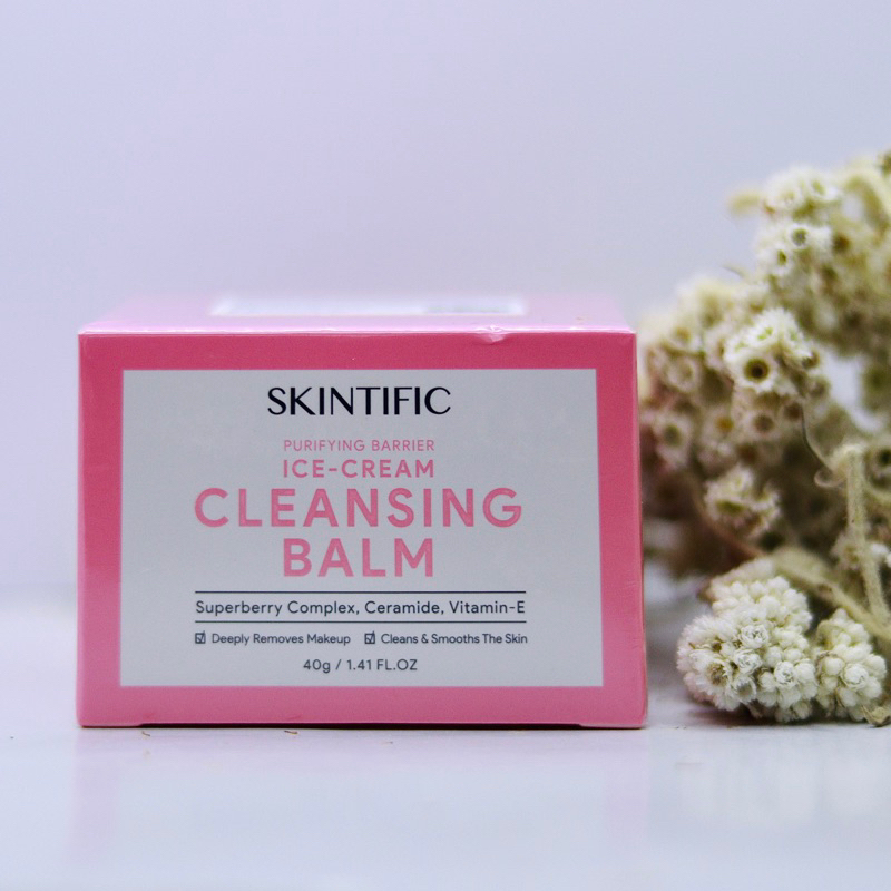 Jual SKINTIFIC Purifying Barrier Ice Cream Cleansing Balm 40gr Shopee