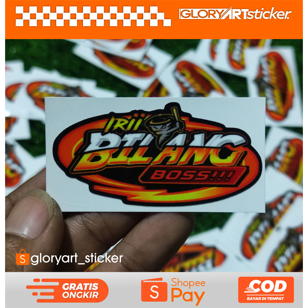 Jual Stiker Racing Sticker Iri Bilang Bos Shopee Indonesia