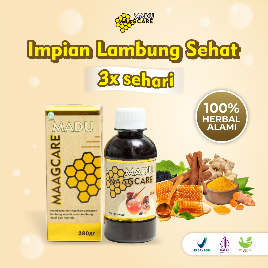 Jual Maagcare [paket 1 Pcs] Madu Maag Kronis Gerd Asam Lambung Tukak