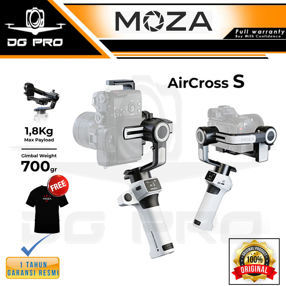 Jual MOZA AirCross S Gimbal Stabilizer 3-Axis Handheld | Shopee Indonesia