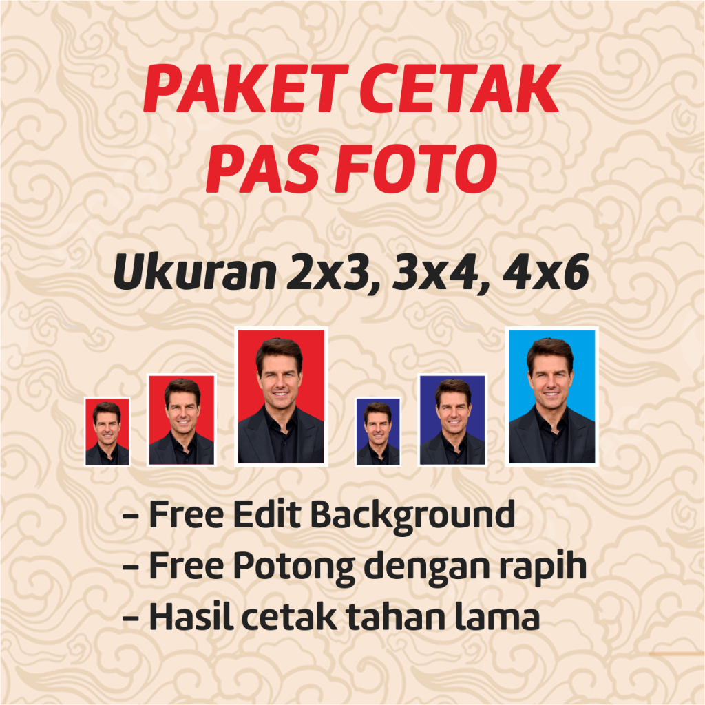 Jual Paket Cetak Pas Foto Ukuran 2x3 3x4 4x6 Shopee Indonesia 2092