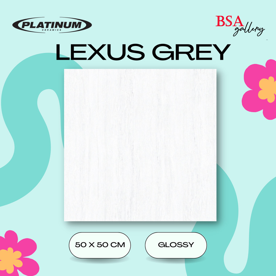 Jual Keramik Lantai Platinum Lexus Grey X Keramik Glossy Shopee