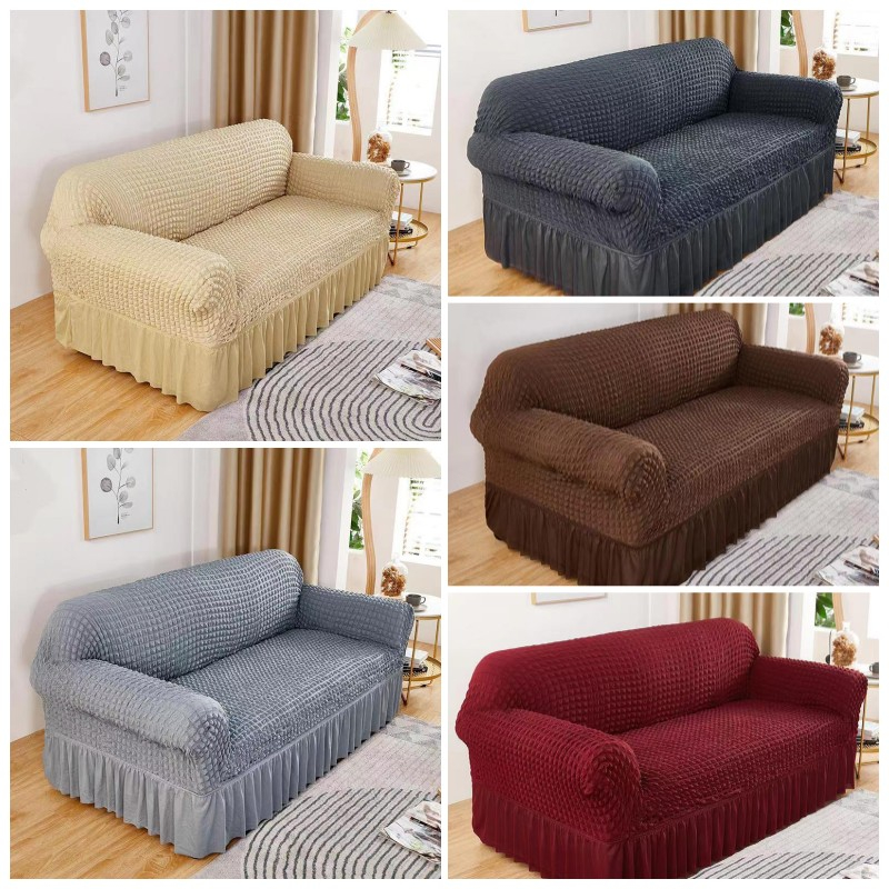 Jual Bohan Cover Sofa Sarung Sofa 1/2/3/Seater Cover Sofa Elastic Sofa ...