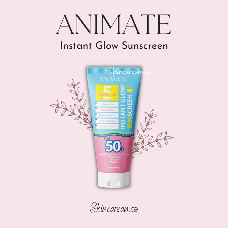 Jual Animate Instant Glow Sunscreen 5 Protection BPOM - Sunscreen ...