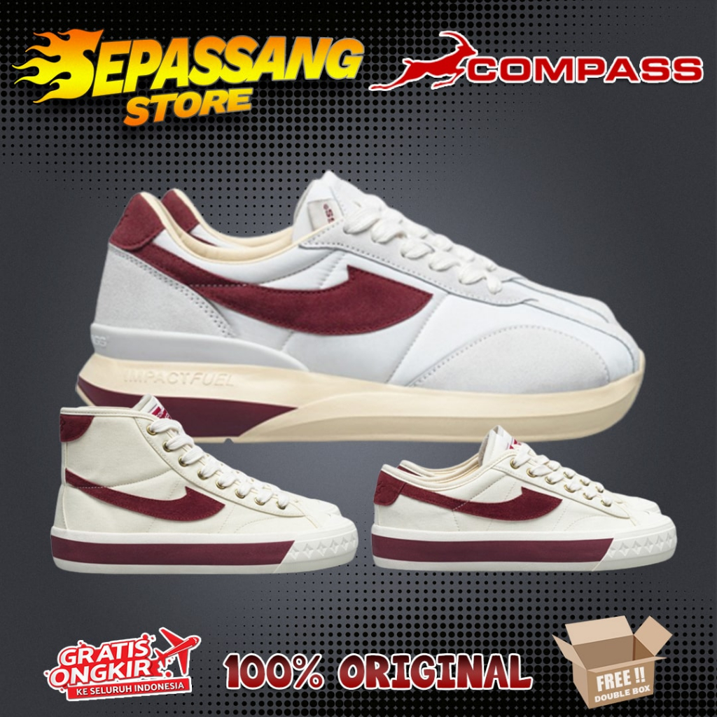 Jual Compass Retrograde / Velocity Creme Edition - Chery / Maroon ...