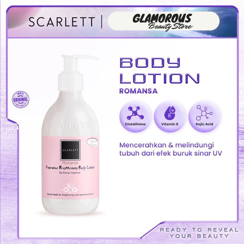 Jual Scarlett Whitening Body Lotion Romansa Shopee Indonesia