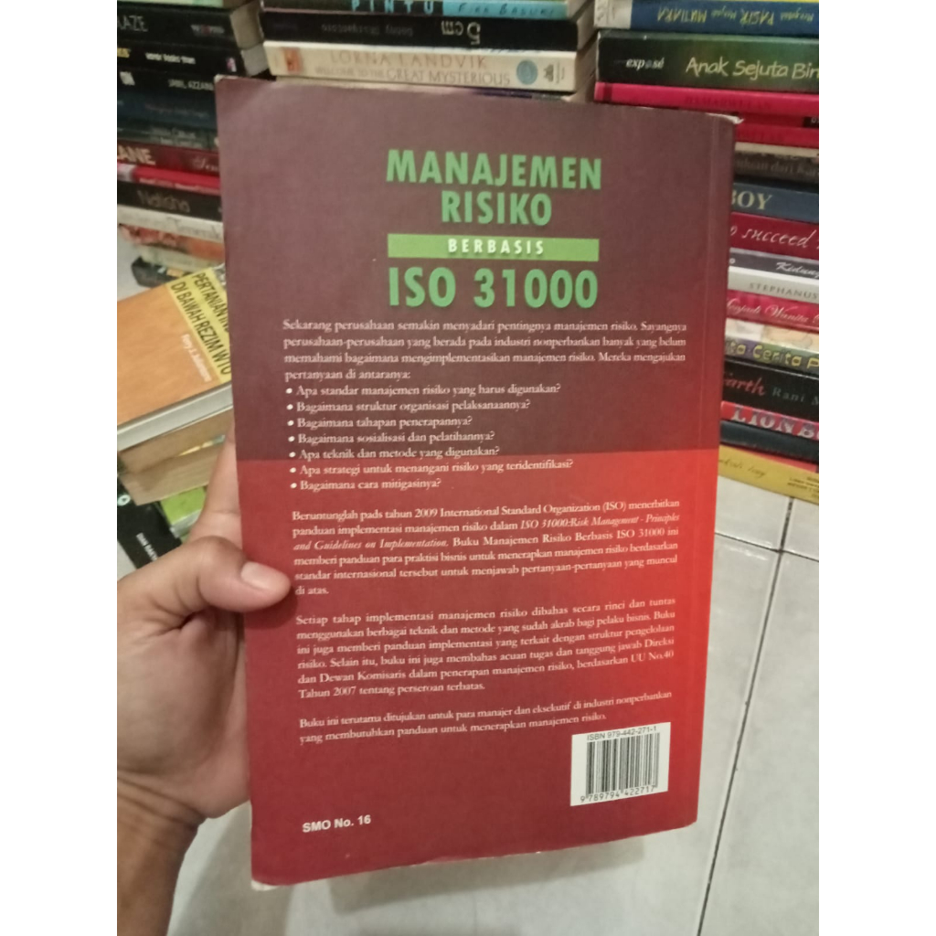 Jual Manajemen Resiko Berbasis ISO 31000 Untuk Industri Nonperbankan ...