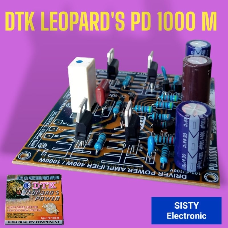 Jual Kit Driver Power Amplifier DTK LEOPARD'S 2 Tingkat PD 1000 M
