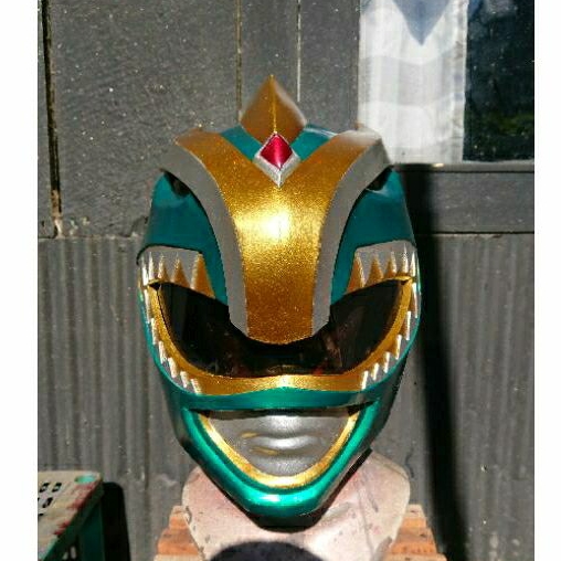 Jual helm cosplay Green Dragon Ranger | Shopee Indonesia