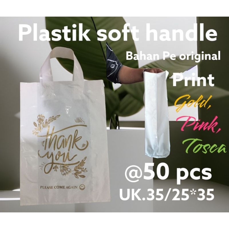 Jual Isi Kantong Plastik Soft Handle Uk Tas Plastik Plastik Belanjaan Plastik Baju