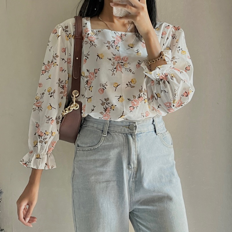 Ethereal Puffy Blouse - White