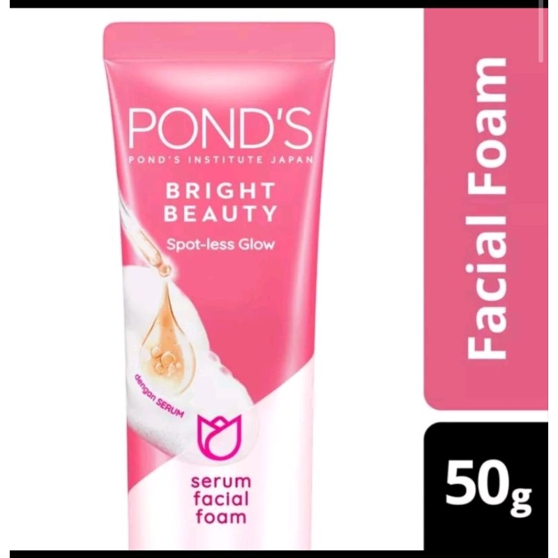 Jual POND'S Bright Beauty Facial Foam 50g( KEMASAN BARU) | Shopee Indonesia