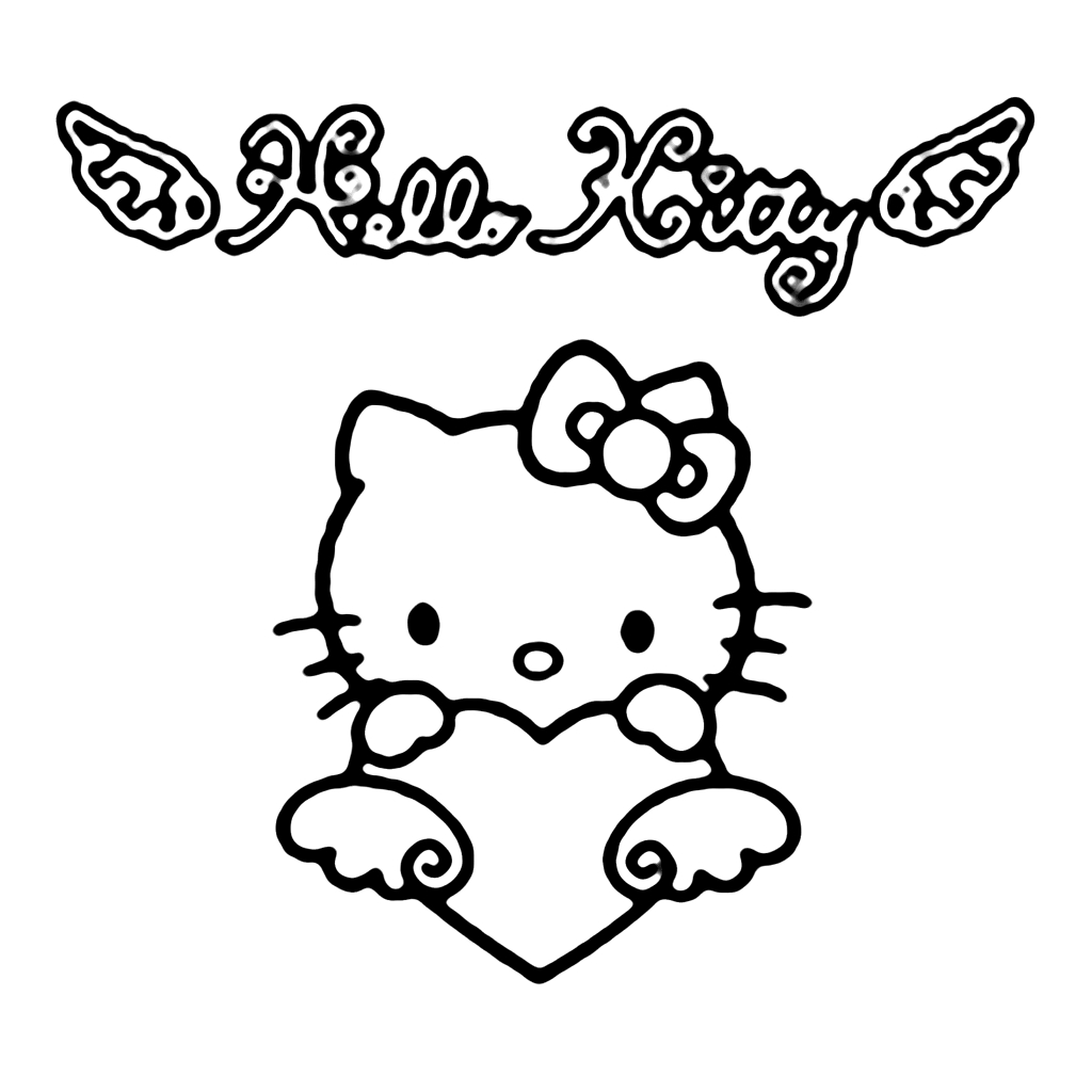 Jual Gambar Sketsa Mewarnai / Hello Kitty / Part 1 / Gambar Sketsa