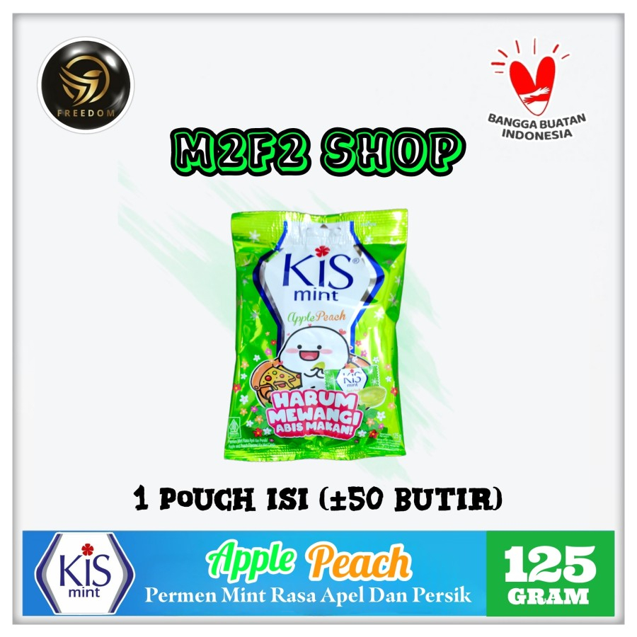 Jual Permen Kis Mint Rasa Apel Persik | Apple Peach - 125 gr (Kemasan ...
