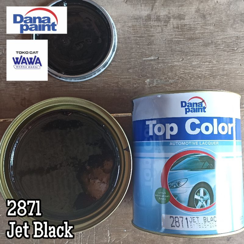 Jual cat duco top color jet black 2871 hitam pekat kilap gloss 1kg ...