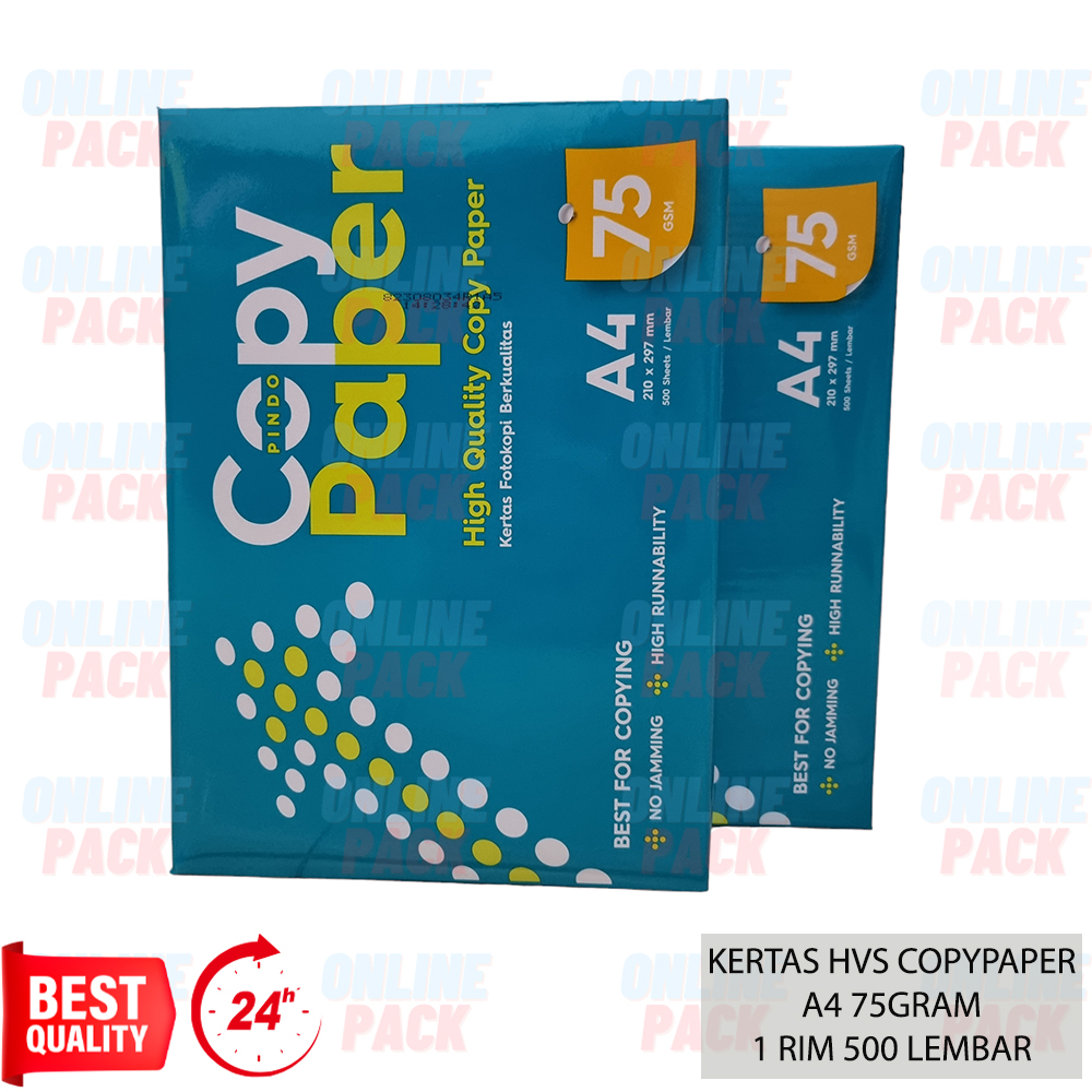 Jual Kertas Hvs Copypaper Copy Paper A4 75gr 75 Gram 1 Rim 500 Lembar