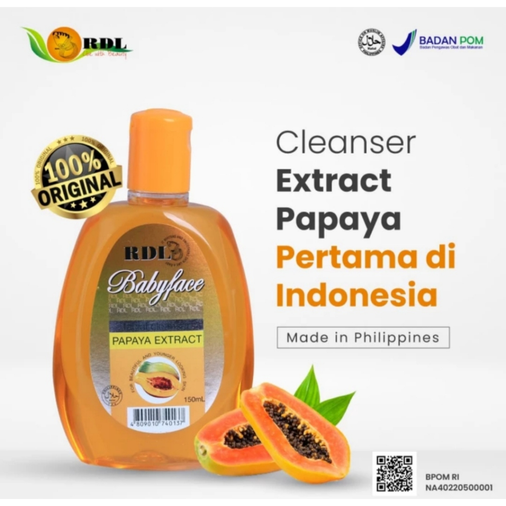 Jual NEW RDL PAPAYA Brightening Soap 135 gr | Shopee Indonesia