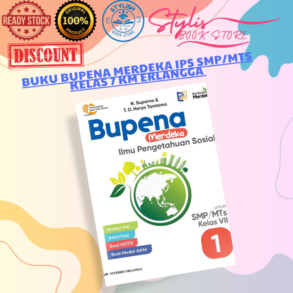 Jual BUKU BUPENA MERDEKA IPS SMP/MTS KELAS 7 KM ERLANGGA | Shopee Indonesia