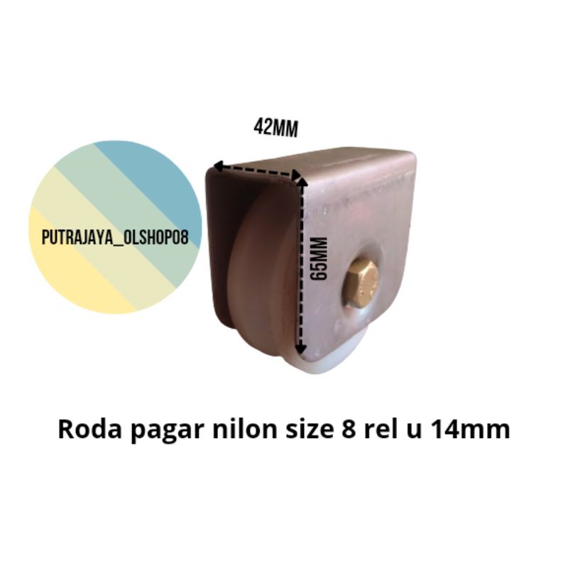 Jual Roda Pagar Besi Nilon Cm Roda Pintu Gerbang Besi Nilon Cm Shopee Indonesia