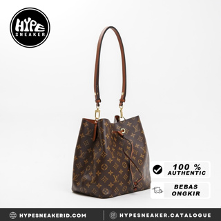 Tas LOUIS VUITTON LV NEO NOE MONOGRAM CARAMEL BUCKET BAG - 26X26X18CM 100%  ORIGINAL - HYPESNEAKER.ID