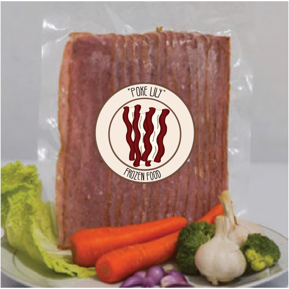 Jual BACON SAPI 500G SMOKED BEEF BAKON 1/2KG FROZEN FOOD HALAL DAGING