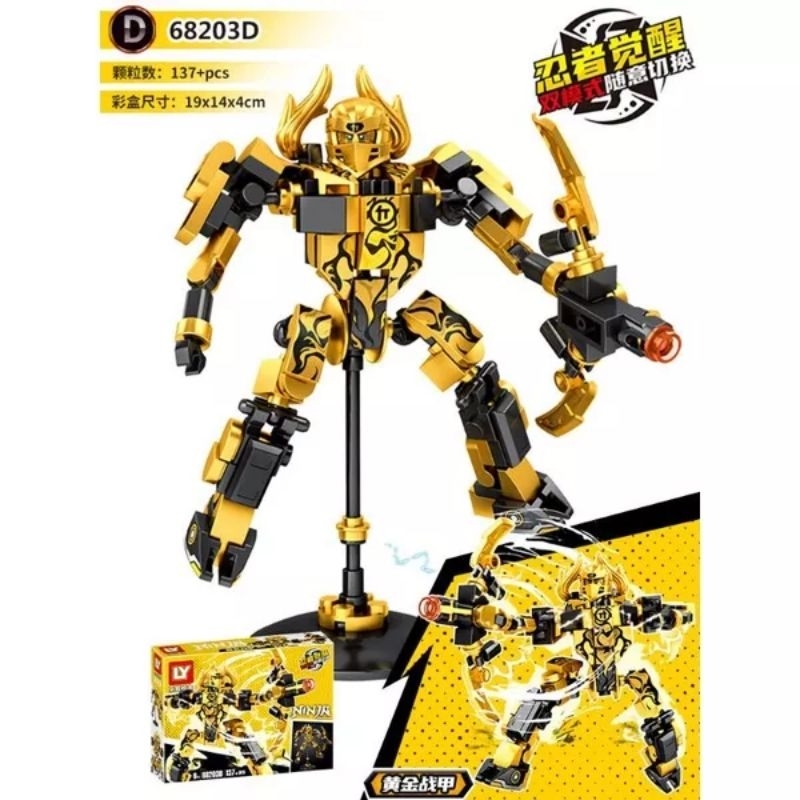 Jual Mainan Ninjago Robot ninja go LY68233 lengkap dengan senjata keren ...