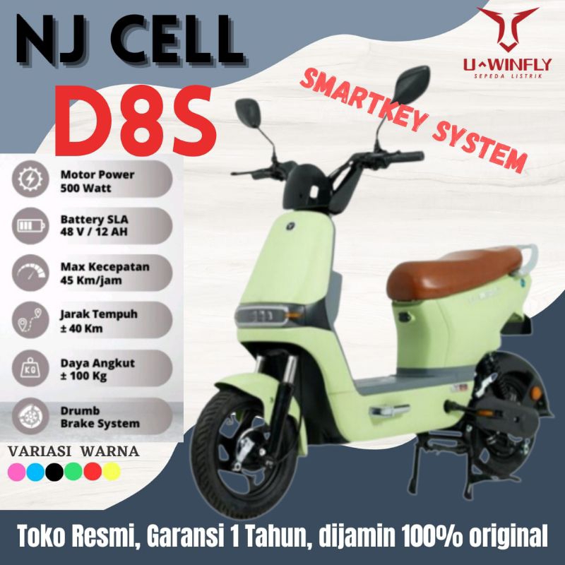 Jual SEPEDA LISTRIK UWINFLY TERBARU DRAGONFLY 8,Df8s,D8S 48V 12AH