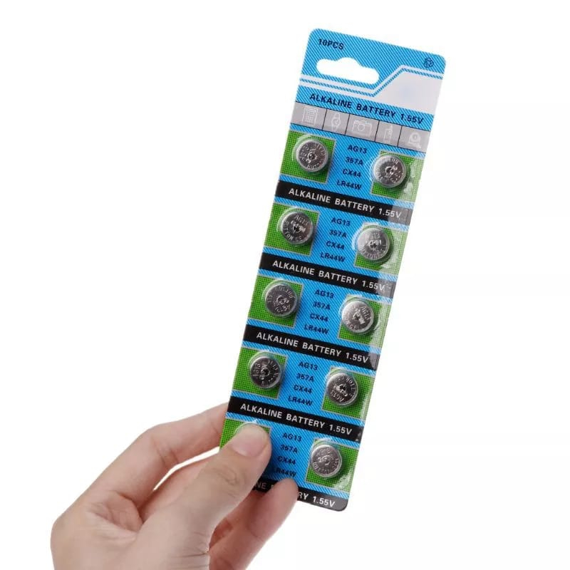 AG13 LR44 Batteria Pila A Bottone Alcalina 16 Pezzi 357/357A/L1154/A76 - Foto 3