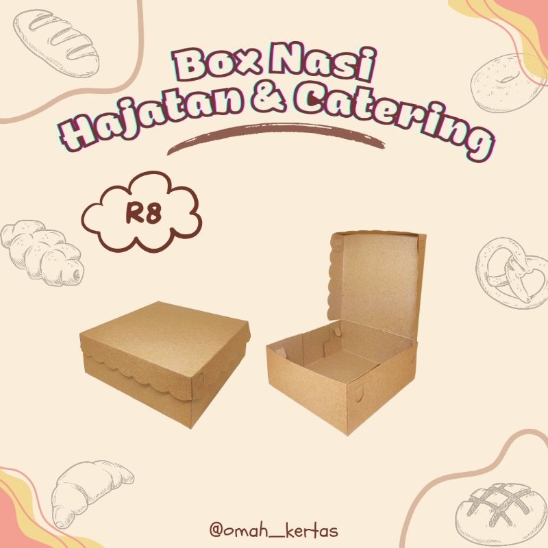 Jual Box Nasi Kotak R Renda Dus Nasi Catering Dus Hajatan Shopee Indonesia