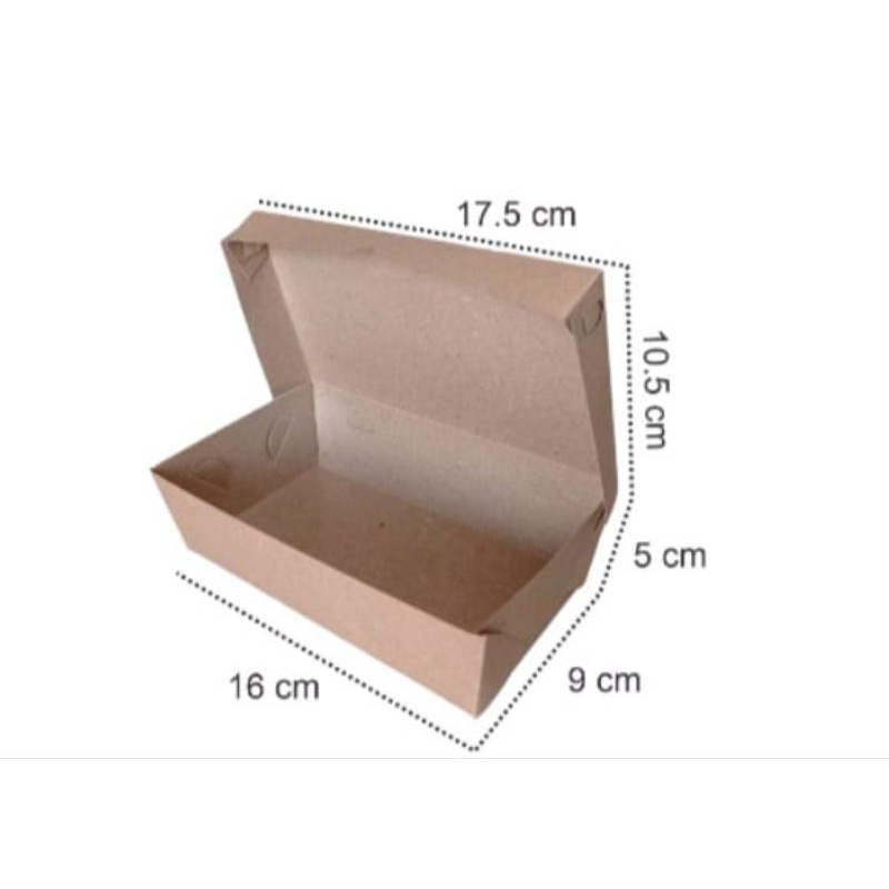 Jual Lunch Paper Box Kertas Bungkus Nasi Ukuran M | Shopee Indonesia