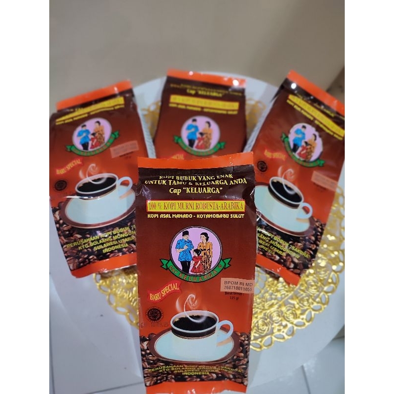Jual KOPI BUBUK/KHAS KOTAMOBAGU/125gr/OLE OLE MANADO | Shopee Indonesia
