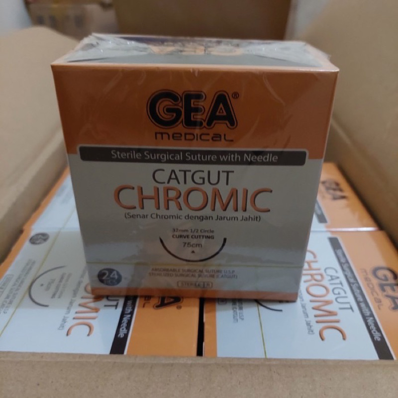 Jual Gea Medical Catgut Chromic Atau Dengan Jarum Box Isi