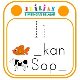 Jual Kartu Belajar Melengkapi Huruf Membentuk Kata Shopee Indonesia