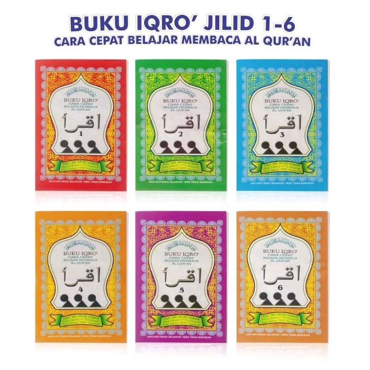 Jual Buku Iqro Jilid Besar 1 Sampai 6 Ukuran Tanggung Cara Cepat