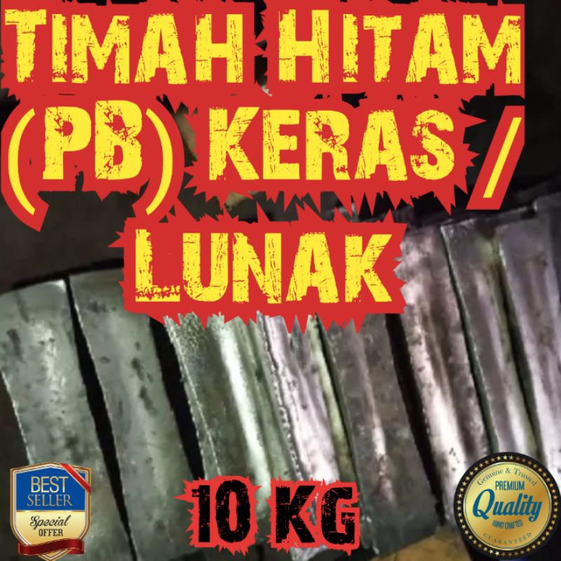 Jual Timah Hitam (Pb) Keras & Lunak 10 Kg | Shopee Indonesia