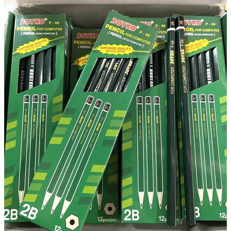 Jual Pensil Kayu 2b Joyko P 88 Hijau 12 Pcs Shopee Indonesia