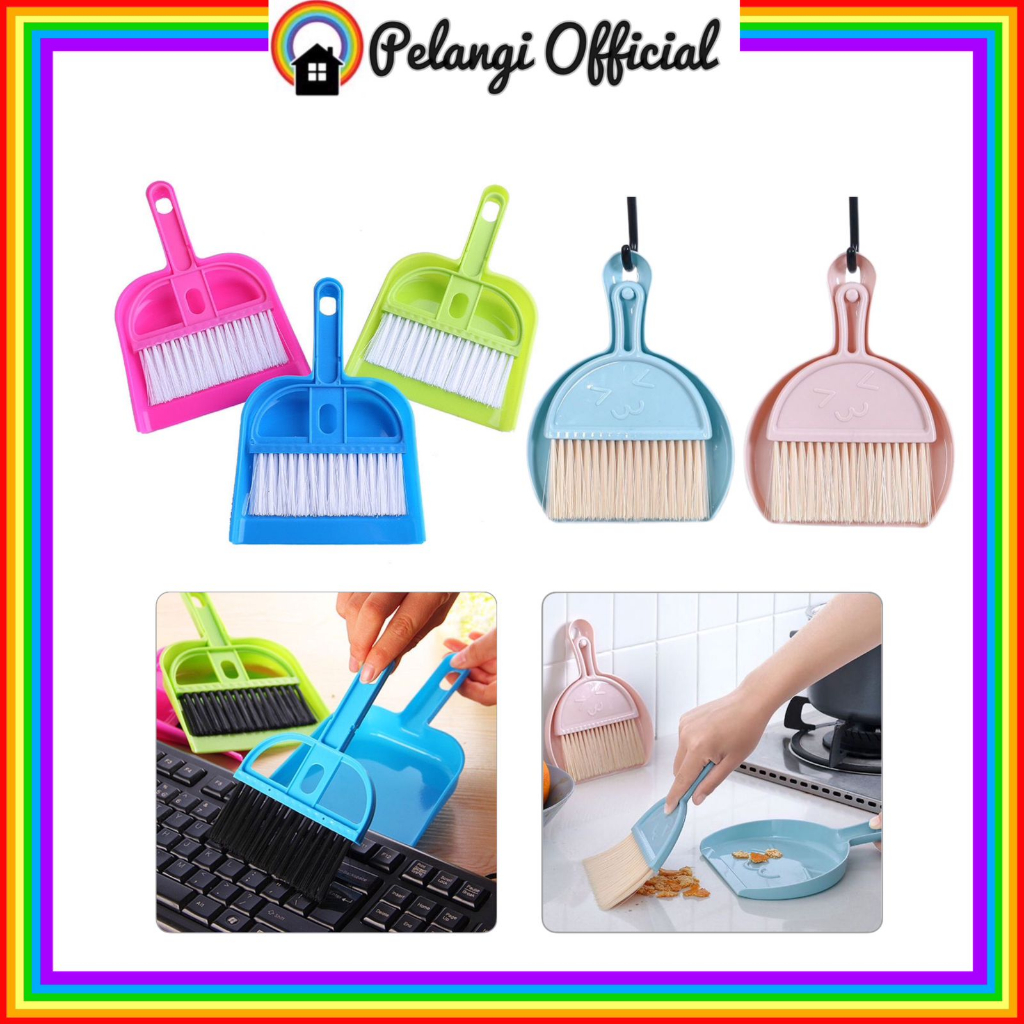 Jual 596 Sapu Pengki Set / Sapu dan Pengki Mini set / Mini Dustpan Set ...