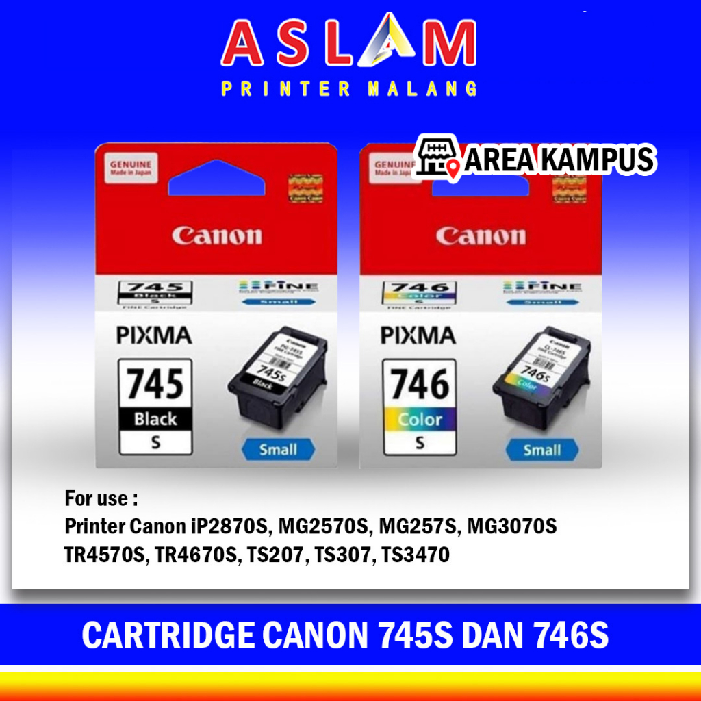 Jual Cartridge Canon 745s 746s Tinta Canon Catride Canon 745s 745 746 746S MG2570S MX497 TS307