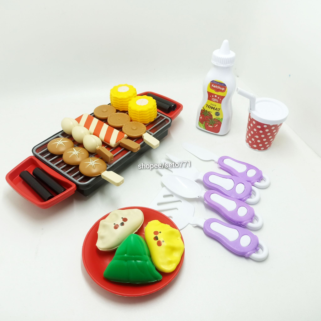 Jual YK67 Mainan Anak BBQ Desert And Fast Food Peran | Shopee Indonesia