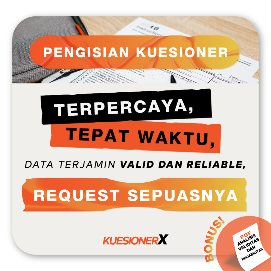 Jual Pengisian Kuesioner Valid Dan Reliable Pilihan Ganda Kuesionerx Penelitian Shopee 3965