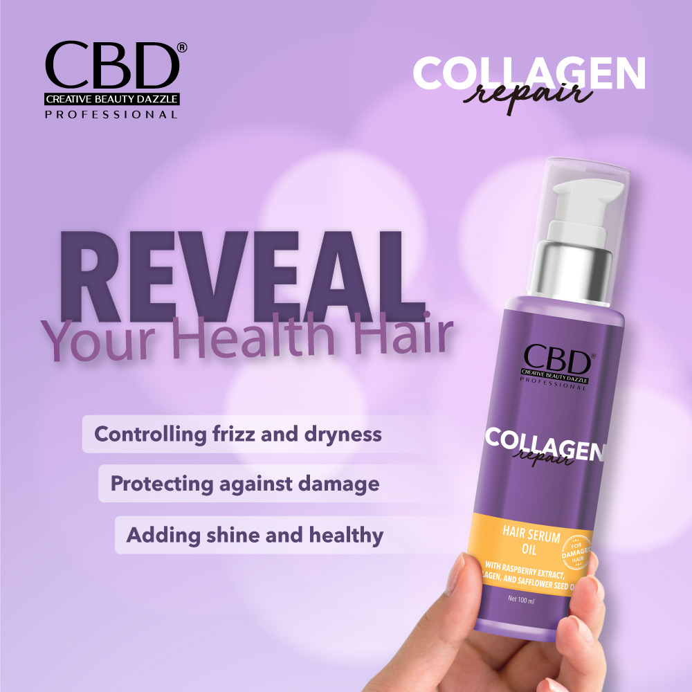 Jual Cbd Collagen Repair Series Hair Mask Shampoo Conditioner