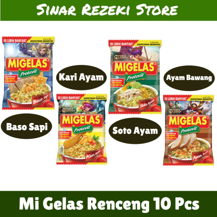 Jual Migelas Renceng Migelas Ayam Bawang Migelas Soto Ayam